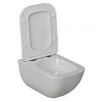 Унитаз подвесной безободковый WAVE LETI Tornado3.0 сид. дюропласт, м/л, быстр, БЕЛЫЙ глянец (XL)