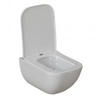 Унитаз подвесной безободковый WAVE LETI Tornado3.0 сид. дюропласт, м/л, быстр, БЕЛЫЙ глянец (XL)