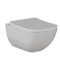 Унитаз подвесной безободковый WAVE LETI Tornado3.0 сид. дюропласт, м/л, быстр, БЕЛЫЙ глянец (XL)