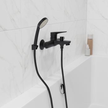 Смеситель для ванны 35k MIXLINE ML14-01BL ЧЕРНЫЙ