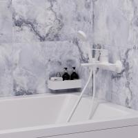 Смеситель для ванны 35k MIXLINE ML15-01W БЕЛЫЙ