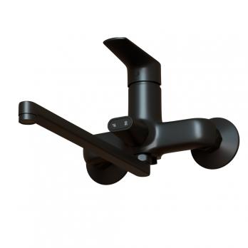 Смеситель для ванны и раковины 35k MIXLINE ML14-02BL ЧЕРНЫЙ