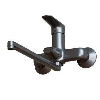 Смеситель для ванны и раковины 35k MIXLINE ML14-02GR ГРАФИТ