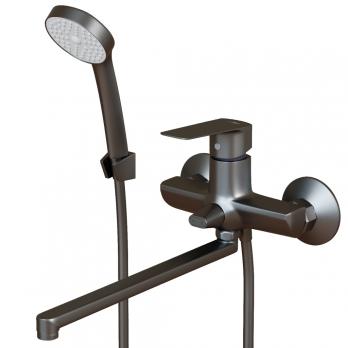 Смеситель для ванны и раковины 35k MIXLINE ML15-02GR ГРАФИТ