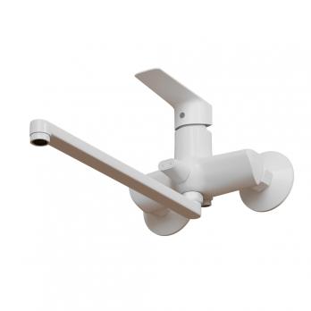 Смеситель для ванны и раковины 35k MIXLINE ML15-02W БЕЛЫЙ