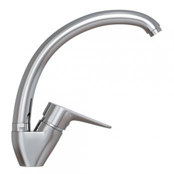 Смеситель для кухни 35k MIXLINE ML14-031 высокий излив б/отв боковая п/гайку (без подводки)