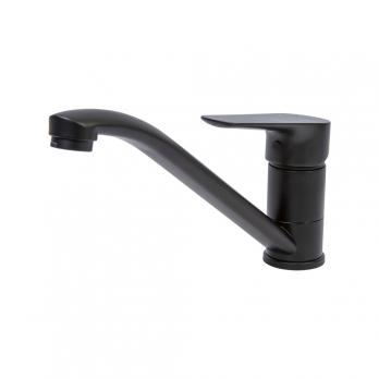 Смеситель для кухни 35k MIXLINE ML14-03BL б/отв п/гайку ЧЕРНЫЙ (без подводки)