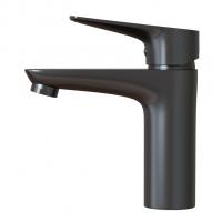 Смеситель для раковины 35k MIXLINE ML14-04GR б/отв п/гайку ГРАФИТ(без подводки)