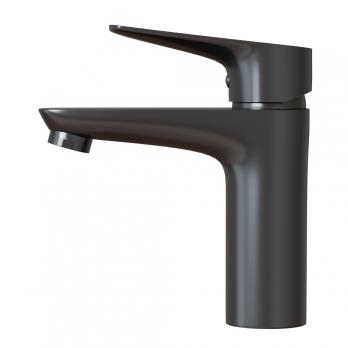 Смеситель для раковины 35k MIXLINE ML14-04GR б/отв п/гайку ГРАФИТ(без подводки)