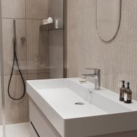 Смеситель для раковины 40k MIXLINE ML15-04 б/отв п/гайку (без подводки)