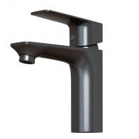 Смеситель для раковины 40k MIXLINE ML15-04GR б/отв п/гайку (без подводки) ГРАФИТ