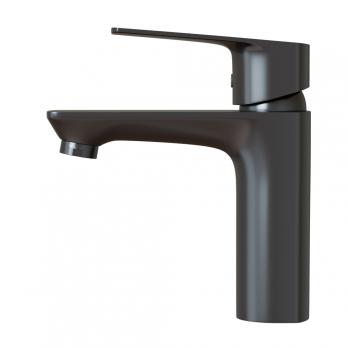 Смеситель для раковины 40k MIXLINE ML15-04GR б/отв п/гайку (без подводки) ГРАФИТ