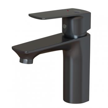 Смеситель для раковины 40k MIXLINE ML15-04GR б/отв п/гайку (без подводки) ГРАФИТ