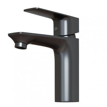 Смеситель для раковины 40k MIXLINE ML15-04GR б/отв п/гайку (без подводки) ГРАФИТ