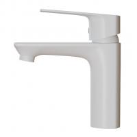 Смеситель для раковины 40k MIXLINE ML15-04W б/отв п/гайку (без подводки) БЕЛЫЙ