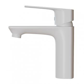 Смеситель для раковины 40k MIXLINE ML15-04W б/отв п/гайку (без подводки) БЕЛЫЙ