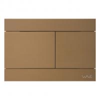 Кнопка смыва WAVE SS06-2, БРОНЗА МАТОВАЯ, прямоугольная, НЕРЖ, для МEХАНИКИ