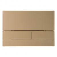 Кнопка смыва WAVE SS07AV, ЗОЛОТО МАТОВОЕ, прямоугольная, НЕРЖ, для МEХАНИКИ