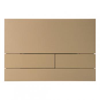 Кнопка смыва WAVE SS07AV, ЗОЛОТО МАТОВОЕ, прямоугольная, НЕРЖ, для МEХАНИКИ