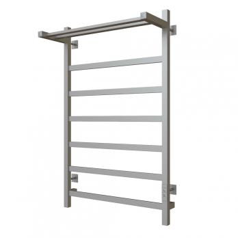 Полотенцесушитель MIXLINE FAVORITE  80х50 (таймер,481 Вт, 6 перекл+ПОЛКА) электрический МАТОВЫЙ ХРОМ