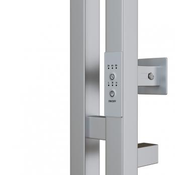 Полотенцесушитель MIXLINE MOON QUADRO MATT СHROME 120/10 (таймер,237 Вт) электрический