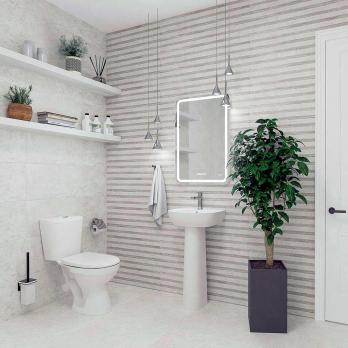 Умывальник-тюльпан "Лаго-45" с отв (КЕРАМИН)