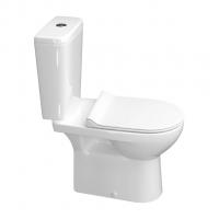 Унитаз-компакт "Альбано" R Slim безободковый (ниж.подв.,гор. выпуск, сид.полип.2кн.арм.) КЕРАМИН