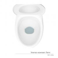 Унитаз-компакт "Литл"детский МС Инкоэр-Б1 (ниж.подв.,кос.вып,сид.б/крыш1кн бел.арм) КЕРАМИН
