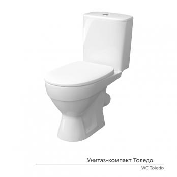 Унитаз-компакт "Толедо" МЛ Инкоэр (ниж.подв.,кос. выпуск,сид.дюро.м/лифт. 2кн.арм.) КЕРАМИН