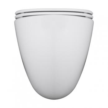 Унитаз подвесной безободковый WAVE RONDO Tornado3.0 сид. дюропласт, м/л, быстр, БЕЛЫЙ глянец (XL)