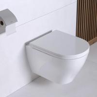 Унитаз подвесной "Breeze" безободковый (сид. дюро м/лифт, clip up, скрытое крепл) (Sanita Luxe)