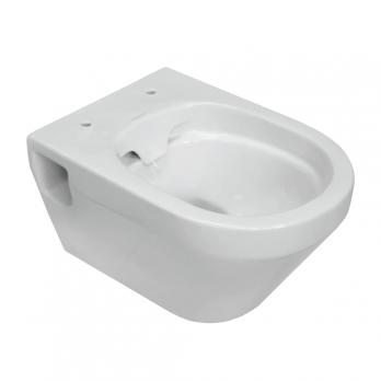 Унитаз подвесной "Novel" безободковый (сид. дюро м/лифт slim, clip up) (Sanita Luxe)