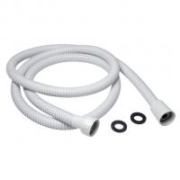 Шланг душевой 150 см имп/кон, EPDM, нерж.сталь БЕЛЫЙ МАТОВЫЙ  MIXLINE MIX-2-150 (коробка)