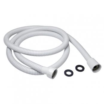 Шланг душевой 150 см имп/кон, EPDM, нерж.сталь БЕЛЫЙ МАТОВЫЙ  MIXLINE MIX-2-150 (коробка)