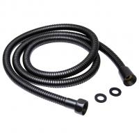 Шланг душевой 150 см имп/кон, EPDM, нерж.сталь ЧЕРНЫЙ МАТОВЫЙ  MIXLINE MIX-2-150 (коробка)