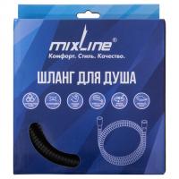 Шланг душевой 150 см имп/кон, EPDM, нерж.сталь ЧЕРНЫЙ МАТОВЫЙ  MIXLINE MIX-2-150 (коробка)