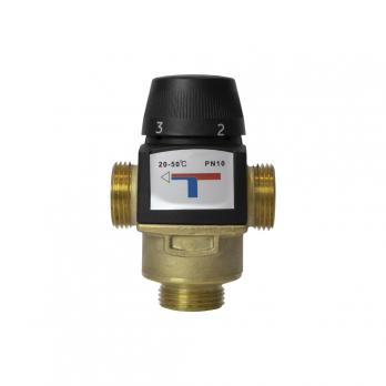 Клапан термосмесительный 1'' нар/нар/нар боковое смешение 20-50 град для ГБМ VRT