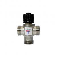 Клапан термосмесительный 3/4'' нар/нар/нар боковое смешение 20-45 град VRT