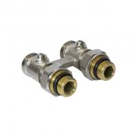 Узел нижнего подключения 1/2x3/4ЕК прямой двухтруб VRT