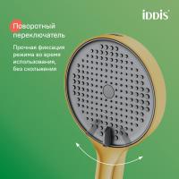 Лейка для душа IDDIS AIG4FMGi18 "Aiger" D120мм, 4 режима, ЗОЛОТО матовый, коробка