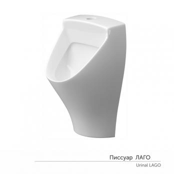 Писсуар "Лаго" с креплением угловым скрытым, КЕРАМИН