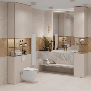 Унитаз подвесной "Бари" ЖС  безободковый сиденье дюропласт КЕРАМИН