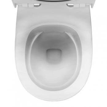 Унитаз-компакт "Альбано" R Slim МСМЛбезободк. (ниж.под,гор.выпуск, сид.полип.м/лифт2кн.арм.) КЕРАМИН