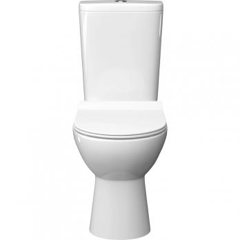 Унитаз-компакт "Альбано" R Slim МСМЛбезободк. (ниж.под,гор.выпуск, сид.полип.м/лифт2кн.арм.) КЕРАМИН