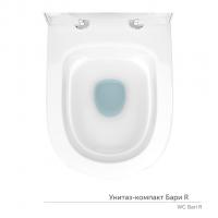 Унитаз-компакт "Бари" R ЖС  безободковый (ниж.подв.,универ.выпуск,сид.дюро., 2кн.арм.КНР) КЕРАМИН