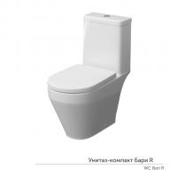 Унитаз-компакт "Бари" R ЖС  безободковый (ниж.подв.,универ.выпуск,сид.дюро., 2кн.арм.КНР) КЕРАМИН