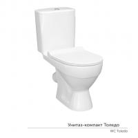 Унитаз-компакт "Толедо"Slim МС Инкоэр (ниж.подв.,кос.выпуск,сид.полип Slim.2кн.арм.)КЕРАМИН