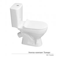 Унитаз-компакт "Толедо"Slim МС Инкоэр (ниж.подв.,кос.выпуск,сид.полип Slim.2кн.арм.)КЕРАМИН