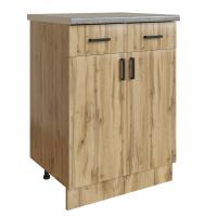 Стол разделочный 60 вотан (2 ящика) столешница бетон