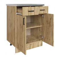 Стол разделочный 60 вотан (2 ящика) столешница бетон